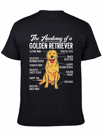 Golden Retriever Anatomy T-Shirt - Dog Lover Tee