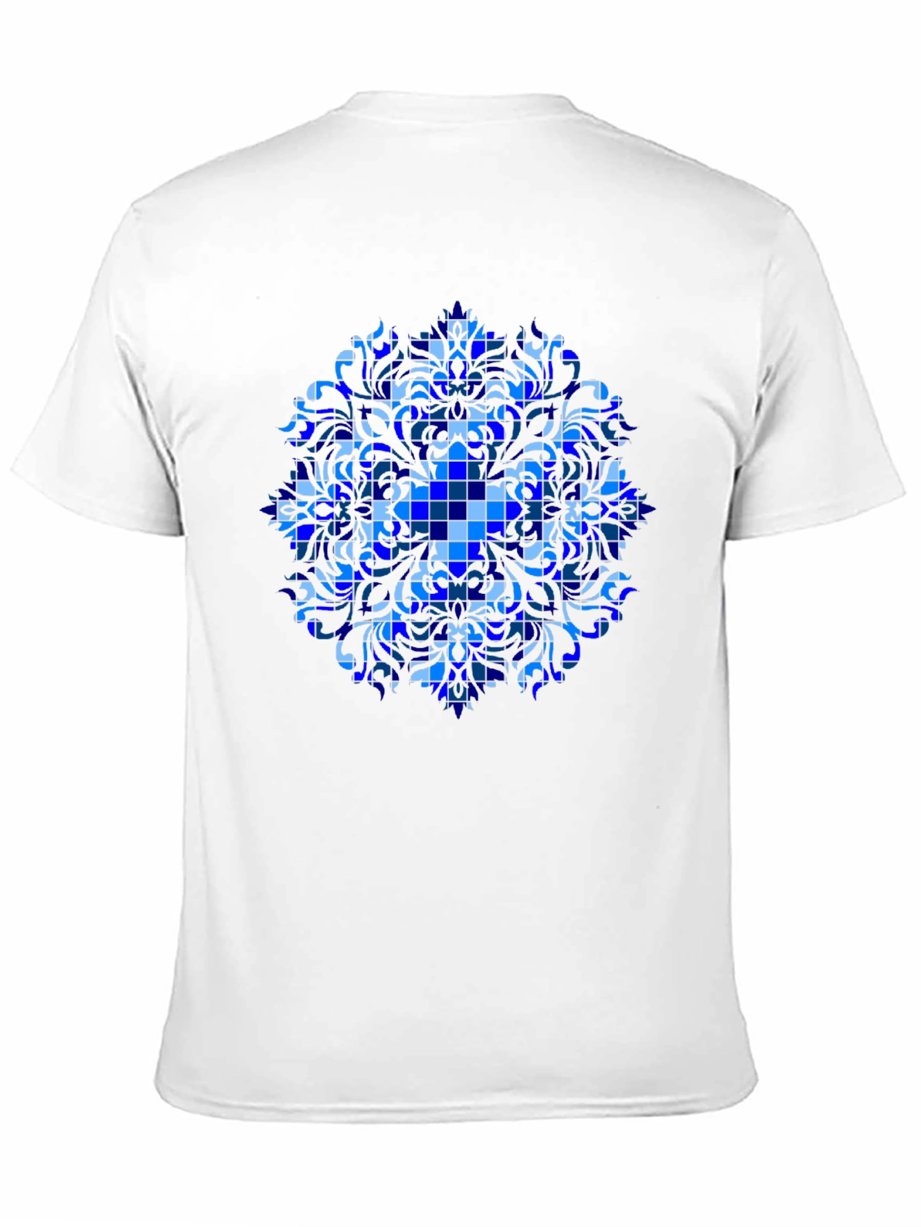 Blue Mosaic Mandala Graphic Tee