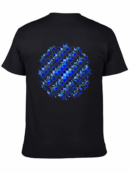 Blue Mosaic Mandala Graphic Tee