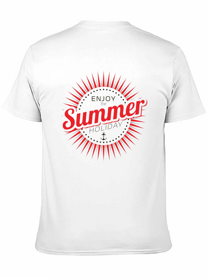 Summer Holiday Graphic T-Shirt - Black
