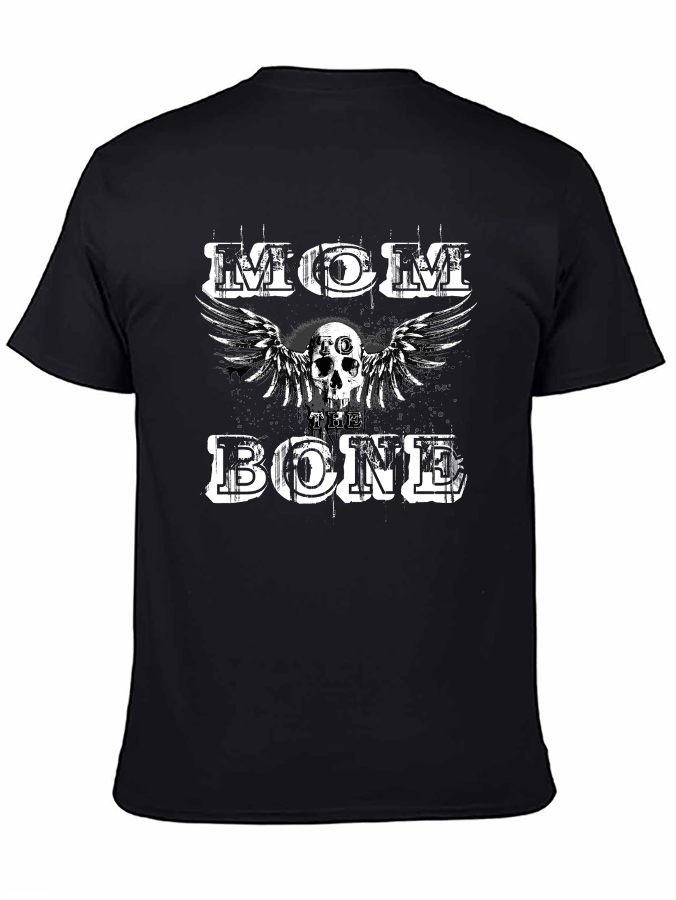 Mom To The Bone Graphic Tee - Black