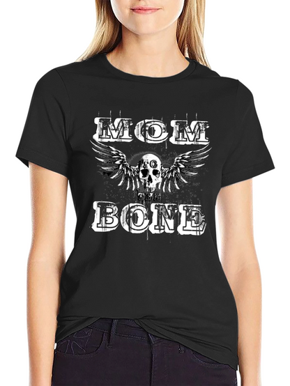 Mom To The Bone Graphic Tee - Black