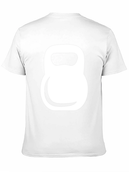 Kettlebell Graphic Tee - Black Cotton Gym Shirt