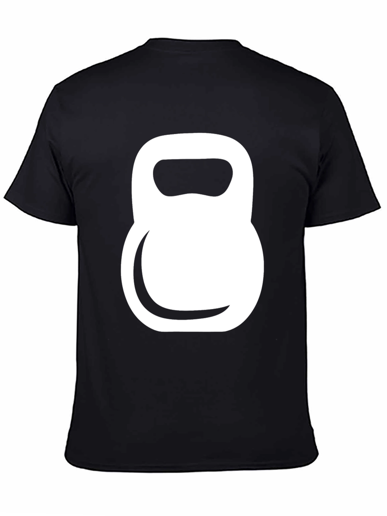 Kettlebell Graphic Tee - Black Cotton Gym Shirt