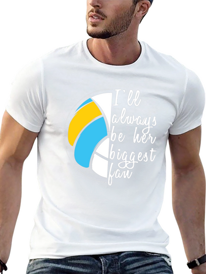 Volleyball Fan T-Shirt - Always Her Biggest Fan