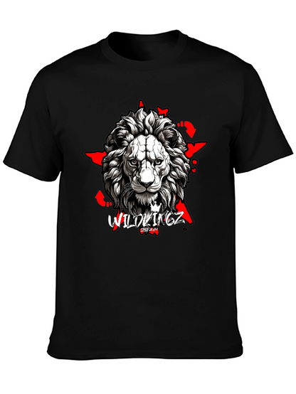 Wildkingz Lion Graphic Tee - Black