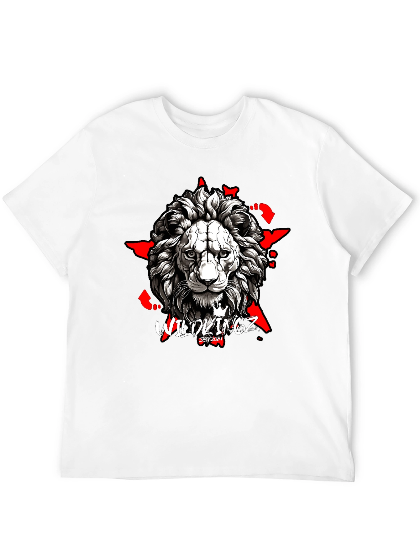 Wildkingz Lion Graphic Tee - Black