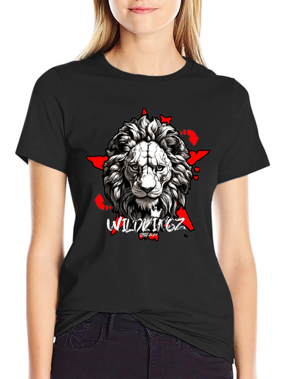 Wildkingz Lion Graphic Tee - Black