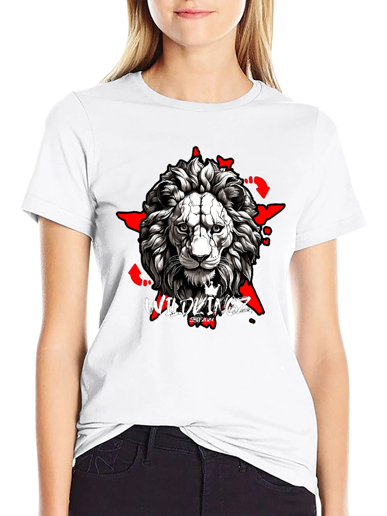 Wildkingz Lion Graphic Tee - Black