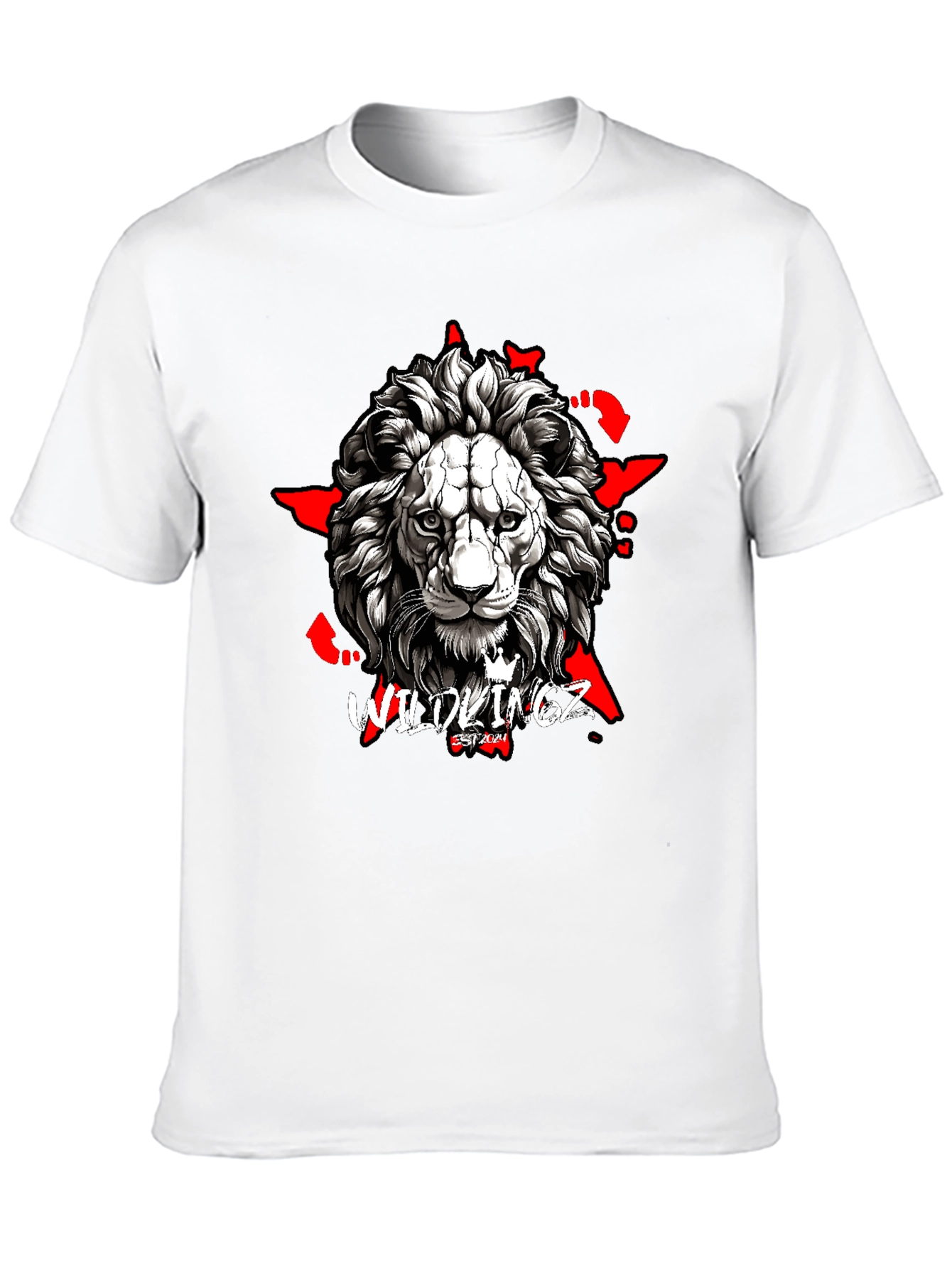 Wildkingz Lion Graphic Tee - Black