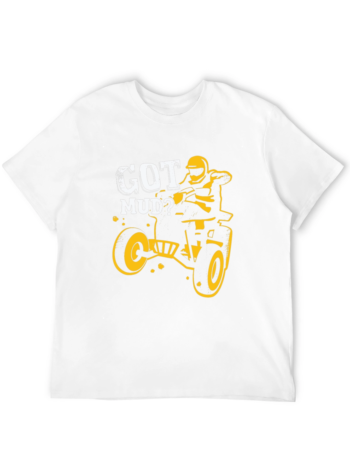 Got Mud? Black Graphic T-Shirt - ATV Rider Design