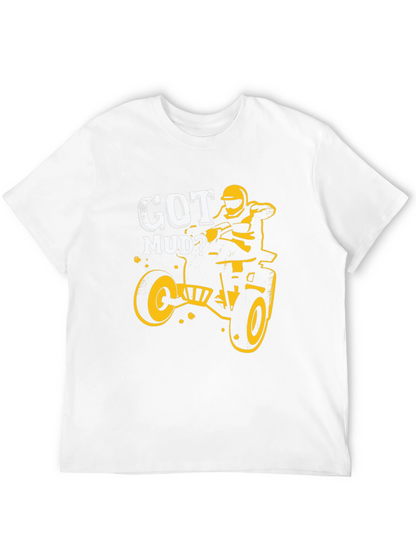 Got Mud? Black Graphic T-Shirt - ATV Rider Design