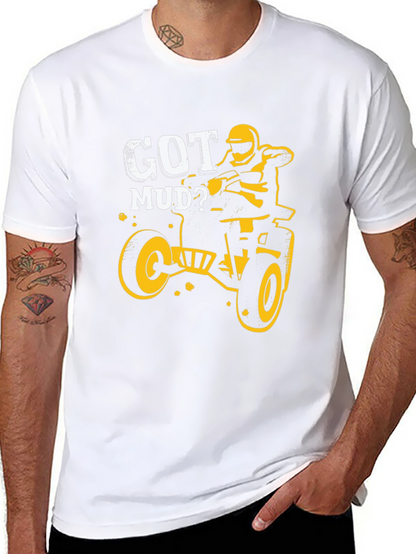 Got Mud? Black Graphic T-Shirt - ATV Rider Design