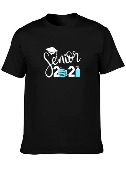 Senior 2021 Graduation T-Shirt - Pandemic Graduate Tee