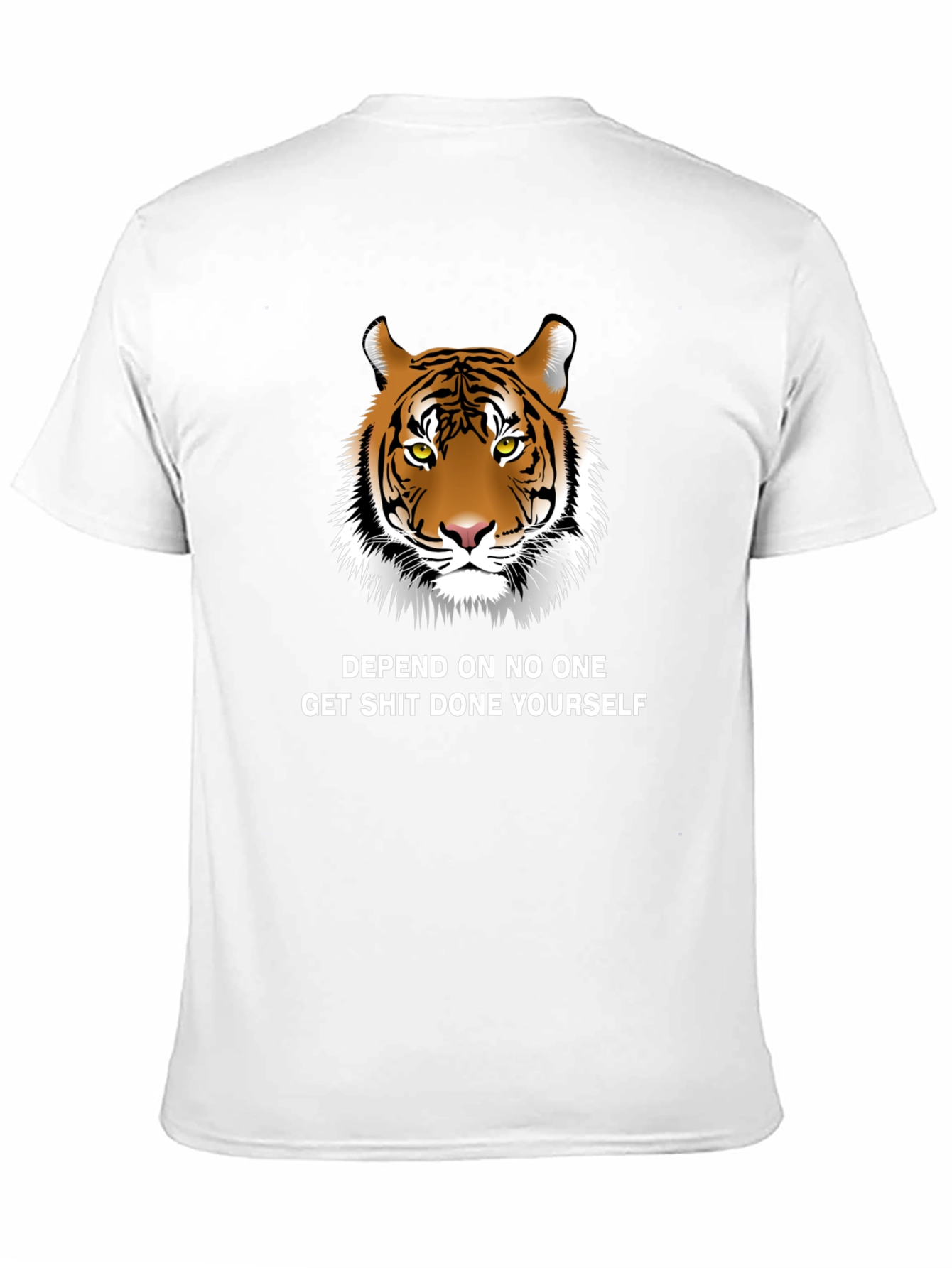 Tiger Graphic Tee - Depend On No One T-Shirt