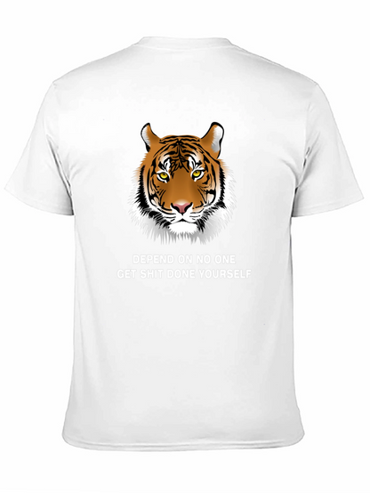 Tiger Graphic Tee - Depend On No One T-Shirt