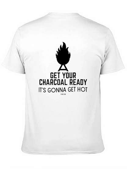 Get Your Charcoal Ready Mens Black BBQ T-Shirt
