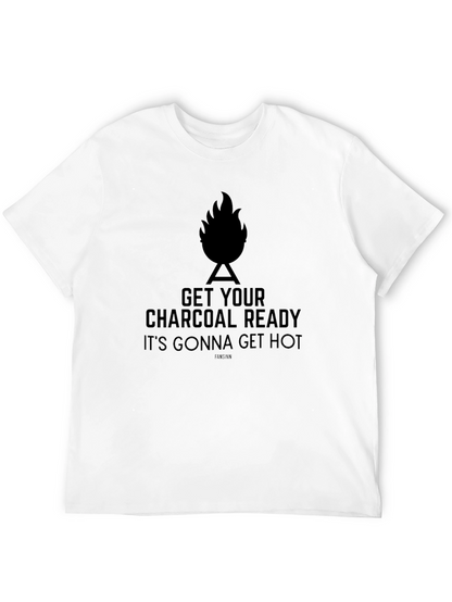 Get Your Charcoal Ready Mens Black BBQ T-Shirt