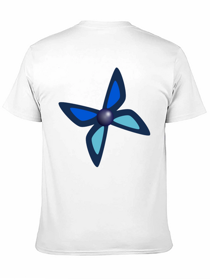 Black Tee with Unique Butterfly-Like Design