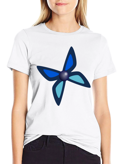 Black Tee with Unique Butterfly-Like Design