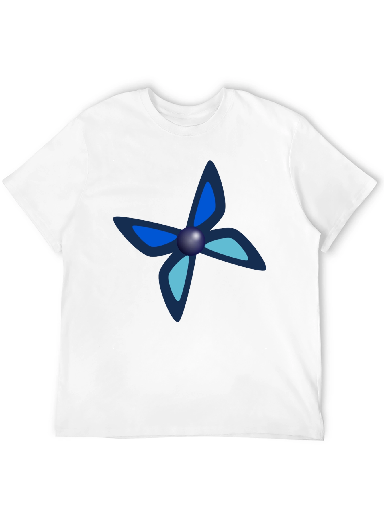 Black Tee with Unique Butterfly-Like Design