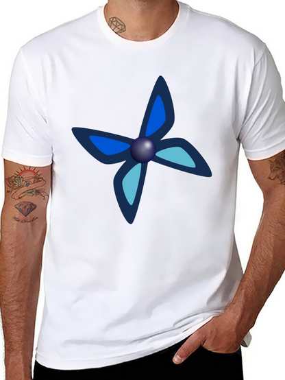Black Tee with Unique Butterfly-Like Design