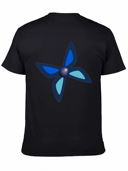 Black Tee with Unique Butterfly-Like Design