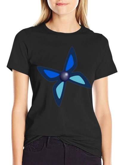 Black Tee with Unique Butterfly-Like Design