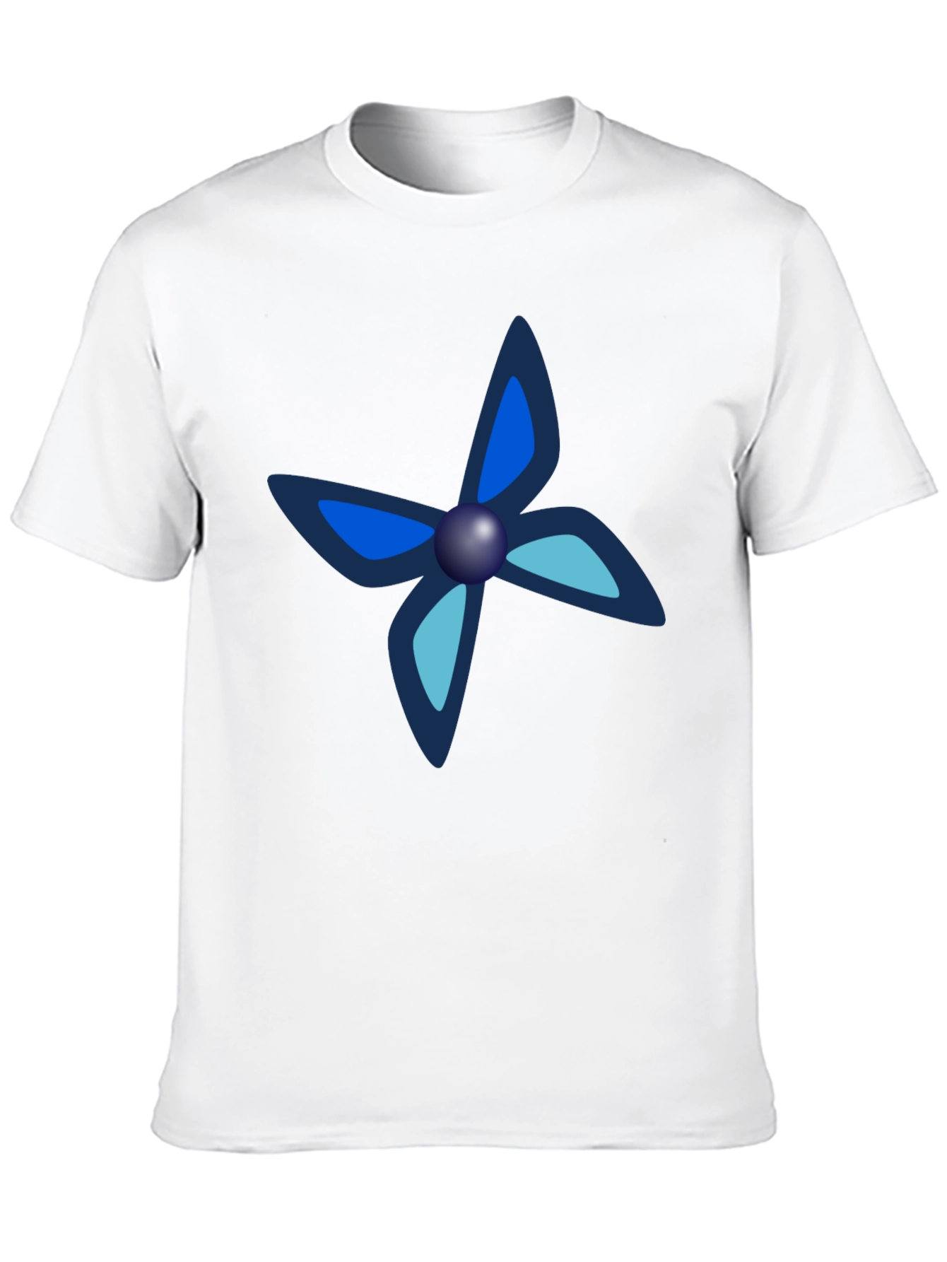 Black Tee with Unique Butterfly-Like Design