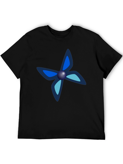 Black Tee with Unique Butterfly-Like Design