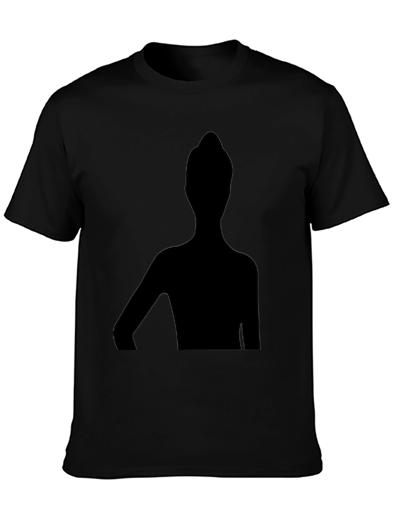 Unique Silhouette Graphic T-Shirt - Stylish Black Tee