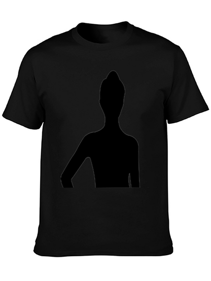 Unique Silhouette Graphic T-Shirt - Stylish Black Tee