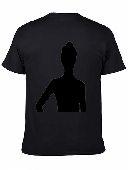 Unique Silhouette Graphic T-Shirt - Stylish Black Tee