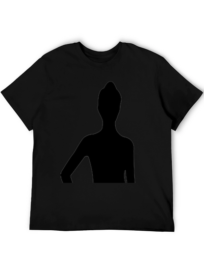 Unique Silhouette Graphic T-Shirt - Stylish Black Tee