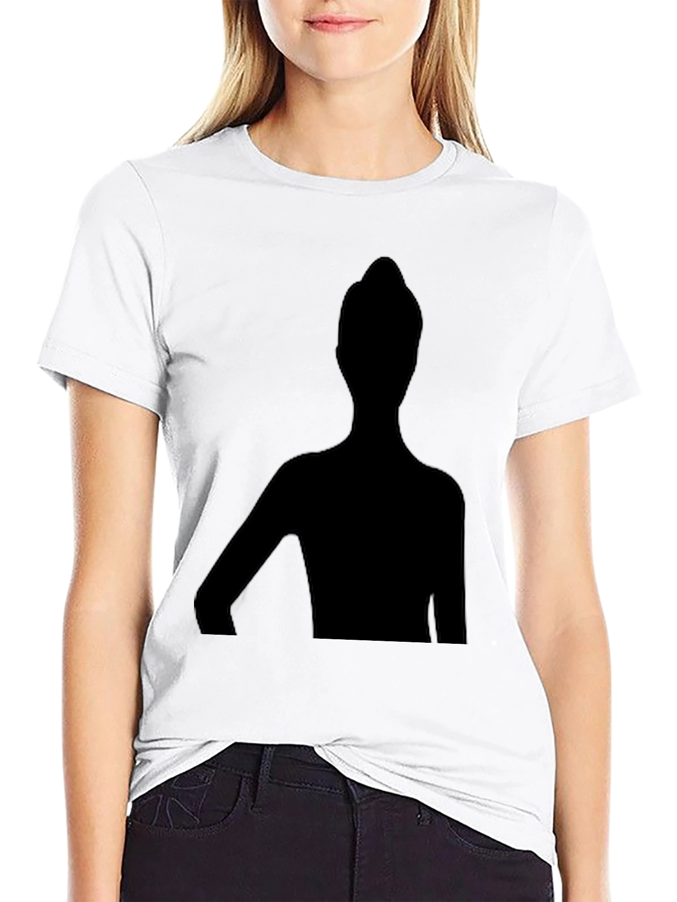 Unique Silhouette Graphic T-Shirt - Stylish Black Tee