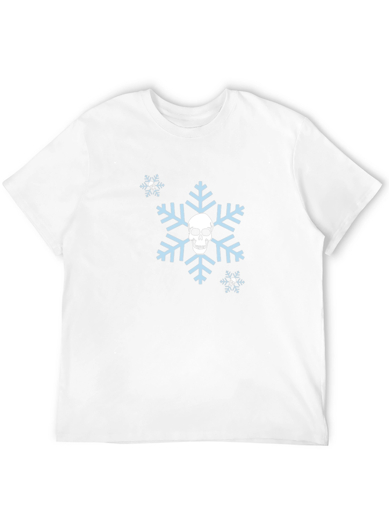 Skull Snowflake Graphic T-Shirt