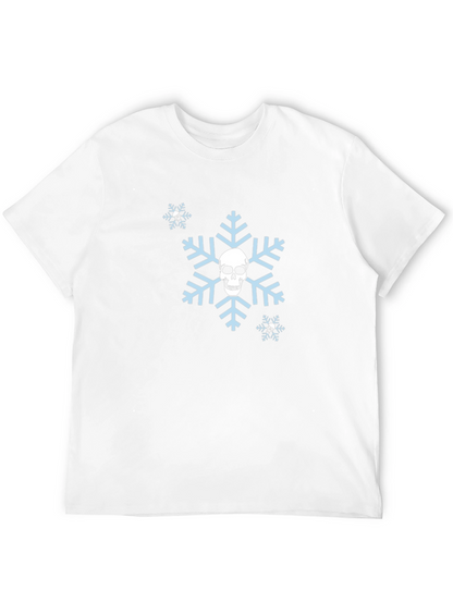 Skull Snowflake Graphic T-Shirt