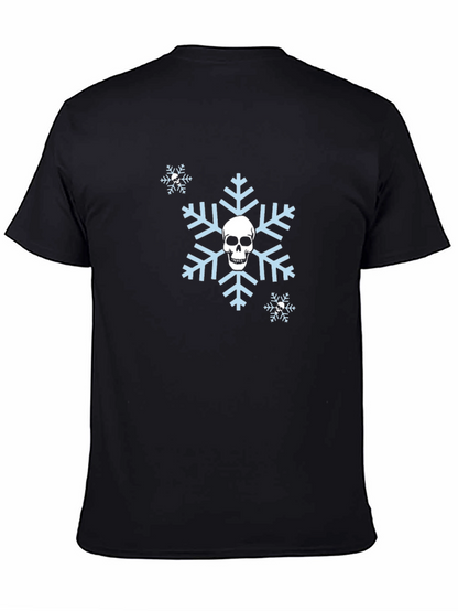 Skull Snowflake Graphic T-Shirt