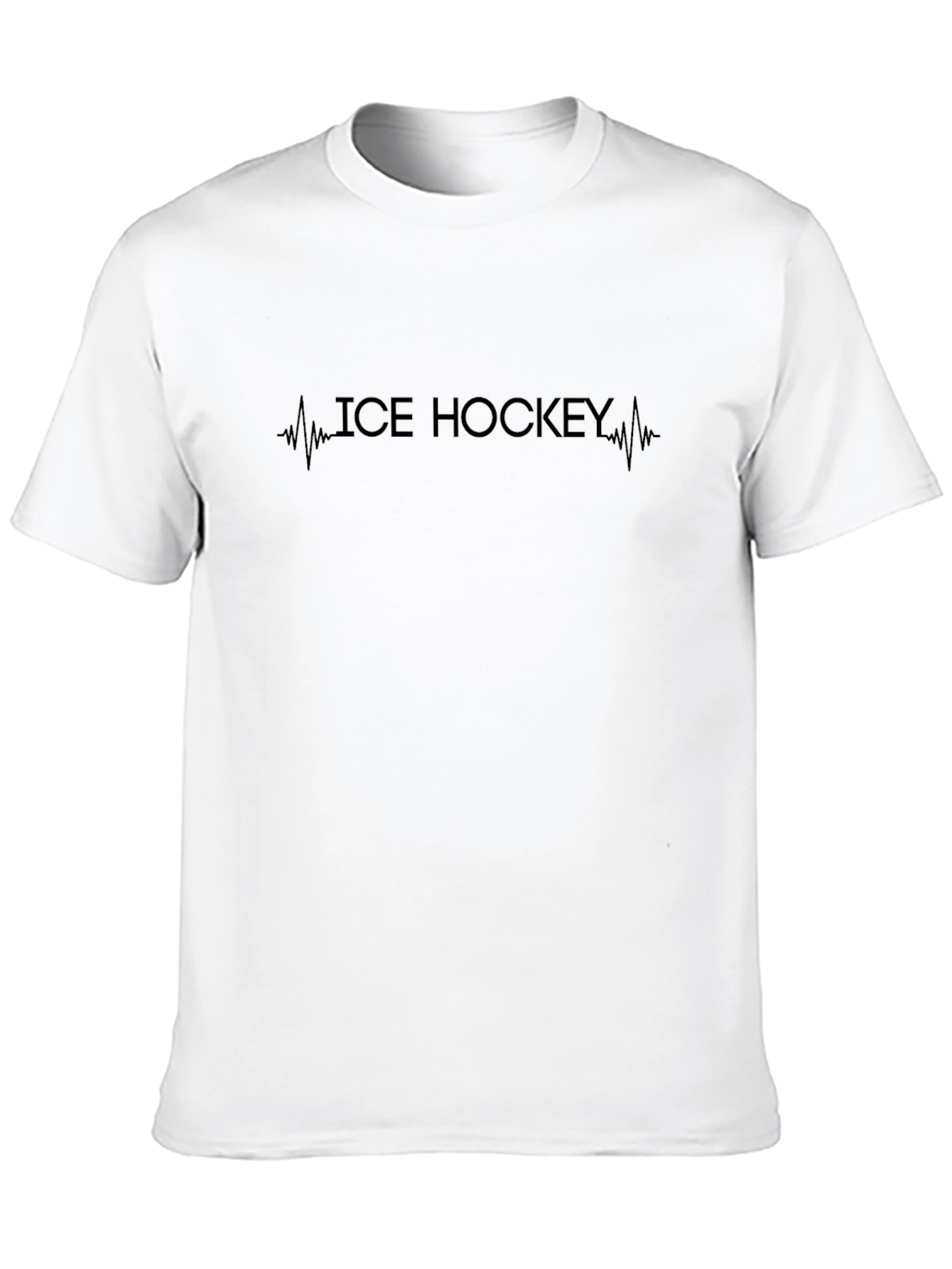 Ice Hockey Heartbeat T-Shirt - Sporty Graphic Tee
