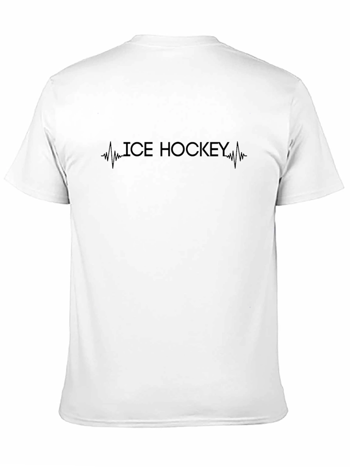Ice Hockey Heartbeat T-Shirt - Sporty Graphic Tee