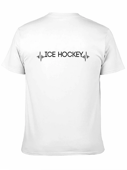 Ice Hockey Heartbeat T-Shirt - Sporty Graphic Tee