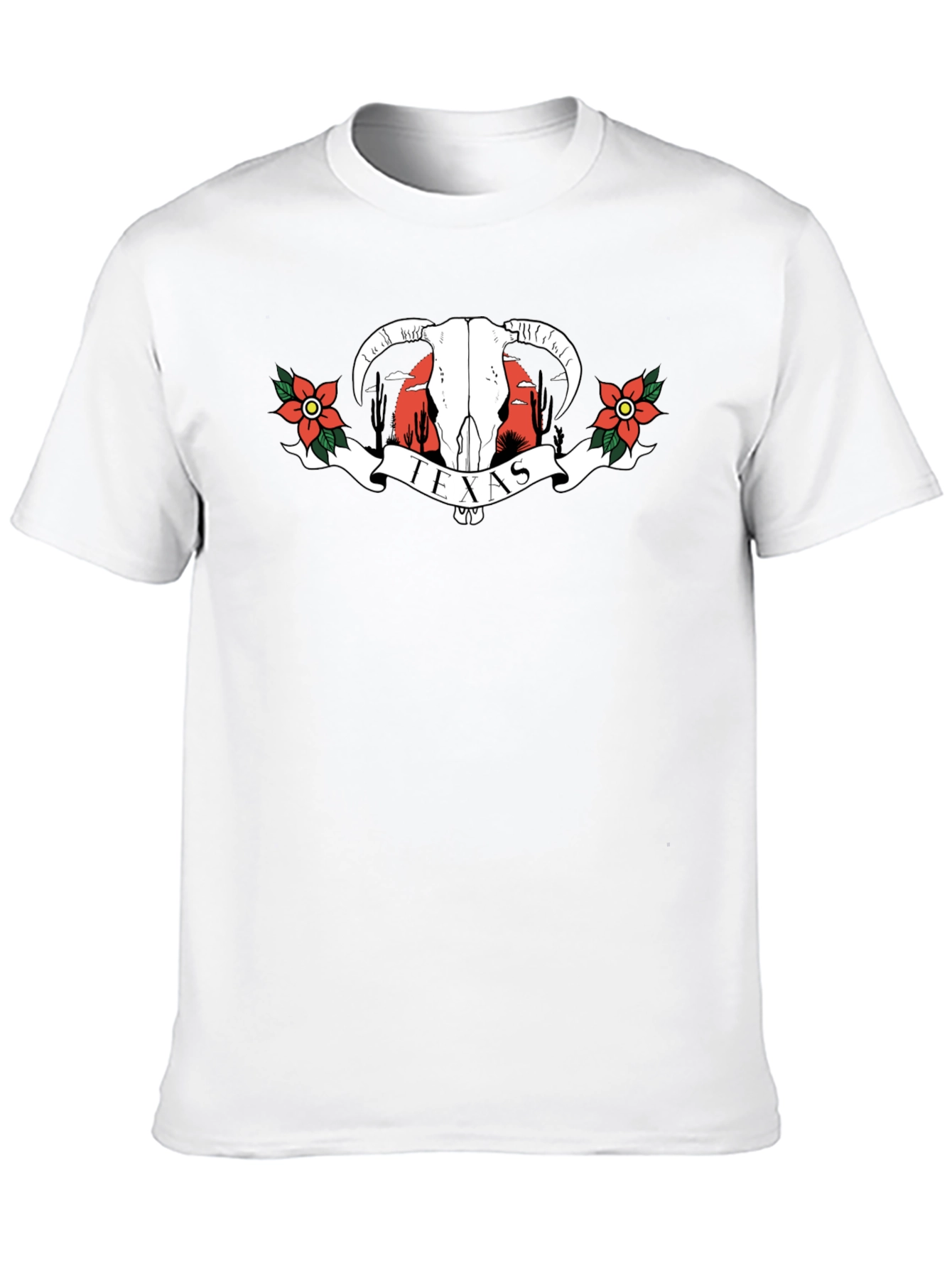 Texas Graphic T-Shirt | Western Bull Skull Tee