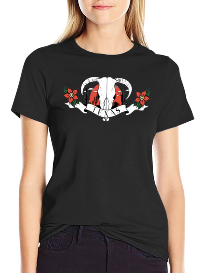 Texas Graphic T-Shirt | Western Bull Skull Tee