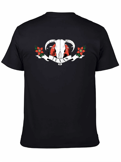 Texas Graphic T-Shirt | Western Bull Skull Tee