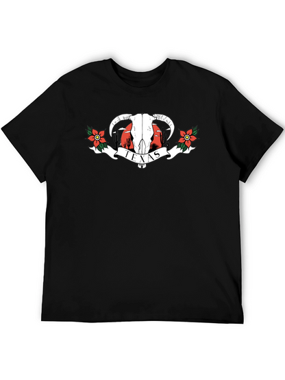 Texas Graphic T-Shirt | Western Bull Skull Tee