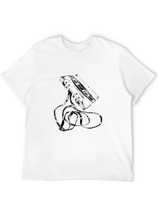 Retro Cassette Tape Graphic T-Shirt - Classic Style
