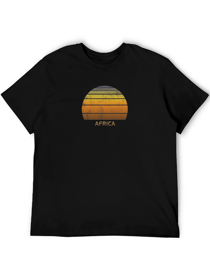 Africa Retro Sunset T-Shirt - Classic Fit