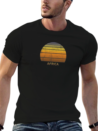 Africa Retro Sunset T-Shirt - Classic Fit