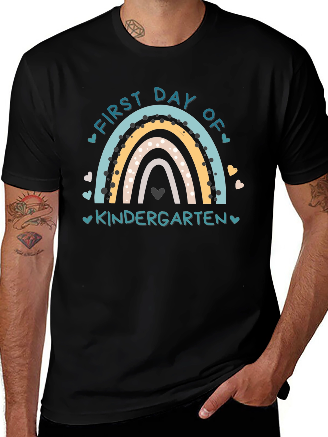 First Day of Kindergarten Rainbow T-Shirt