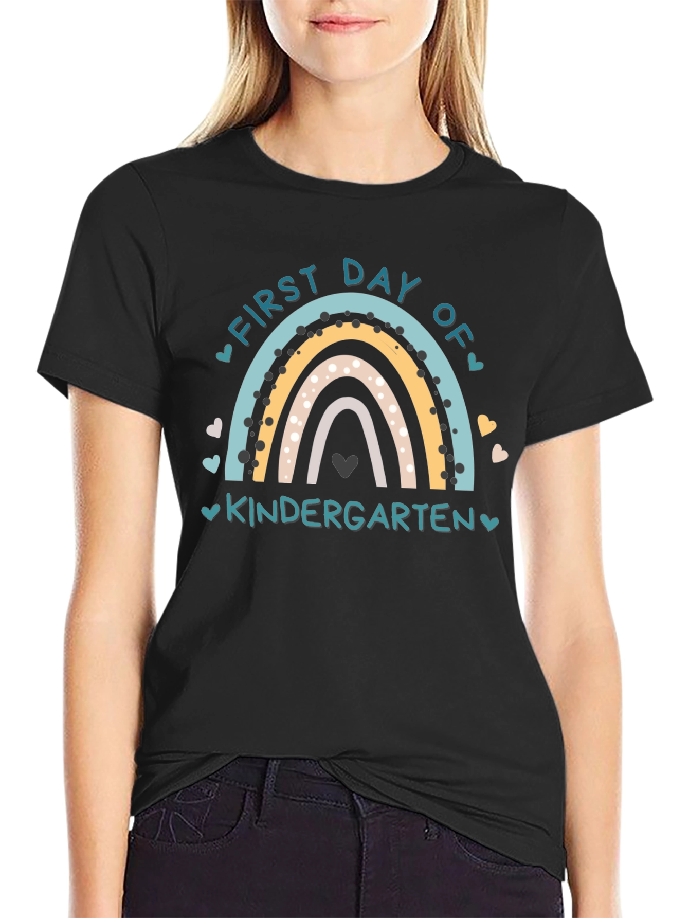 First Day of Kindergarten Rainbow T-Shirt
